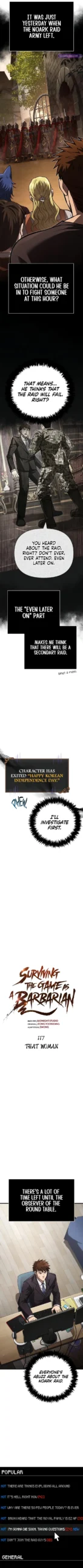 Surviving The Game As A Barbarian Chapter 117 MangaBuddy
